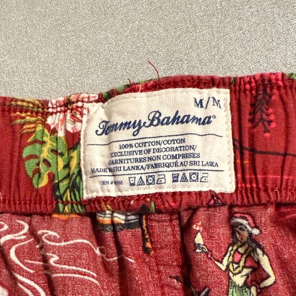 Tommy Bahama Other - Tommy Bahama Red and Green Tropical Print Shorts